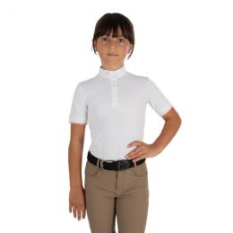 POLO DA CONCORSO EQUESTRO MANICA CORTA Junior, Manica Corta 